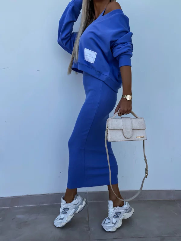 Sabrina - Elegant Dress with Sweater