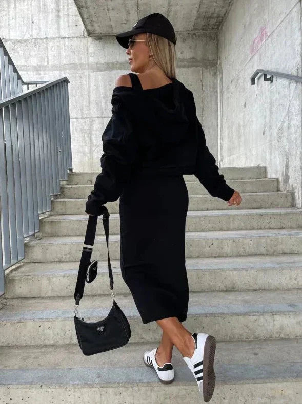 Sabrina - Elegant Dress with Sweater